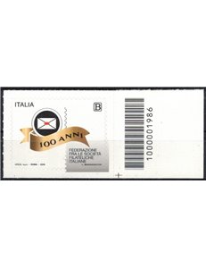 ITALY 2019 Italian Philatelic Societies CB 1986 aid
