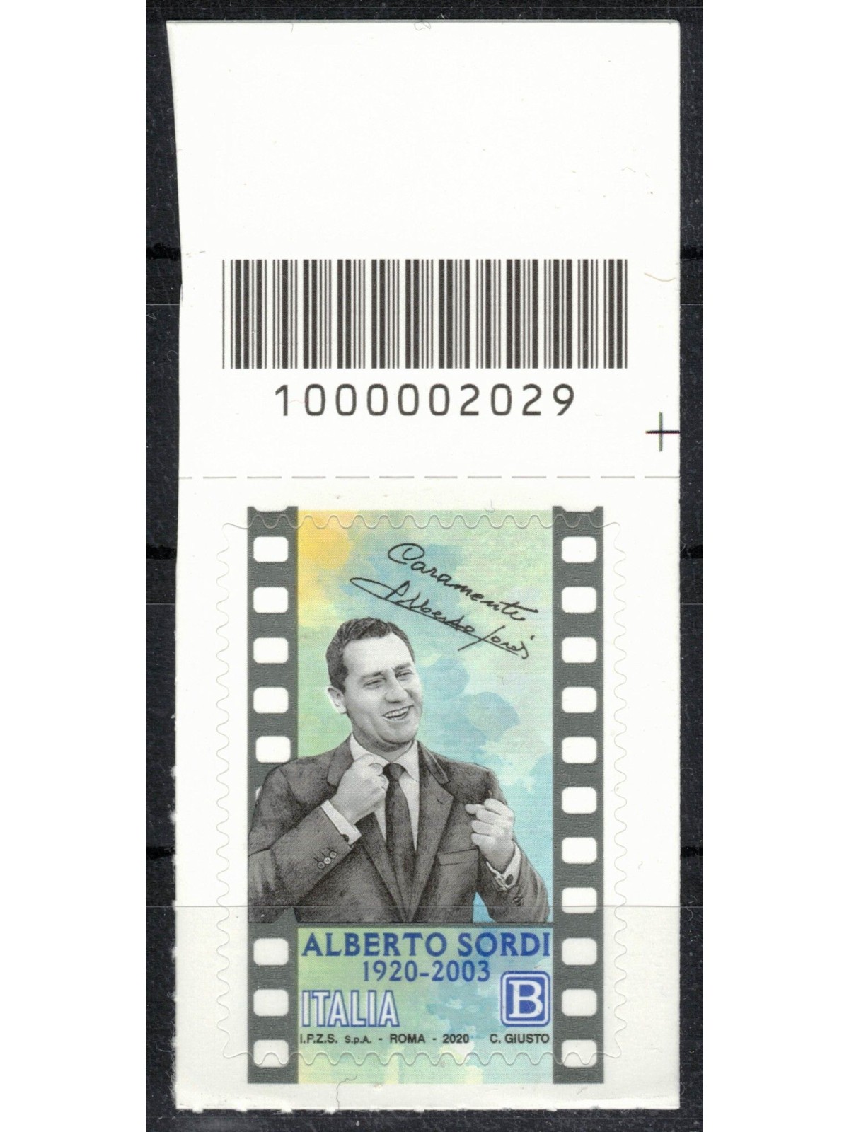 ITALIA 2020 Alberto Sordi CB 2029 asd