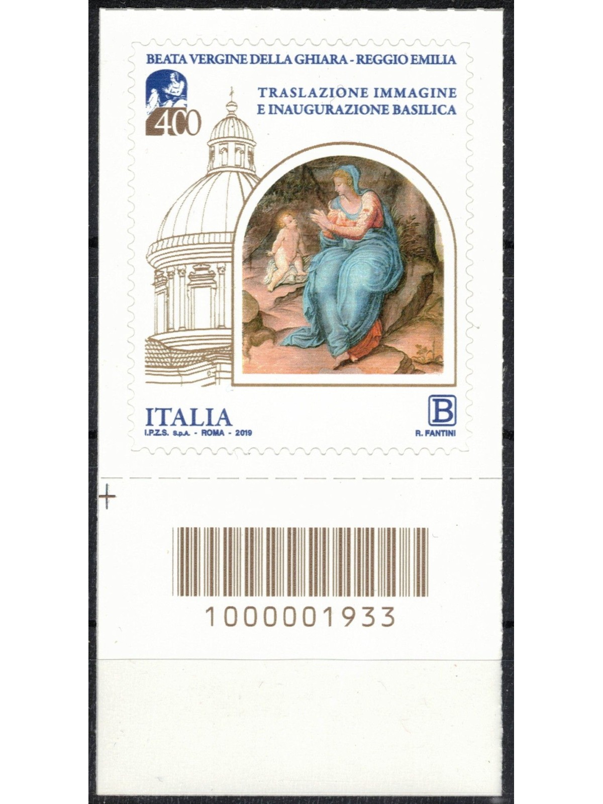 ITALY 2019 Blessed Virgin of Ghiara CB 1933 ais