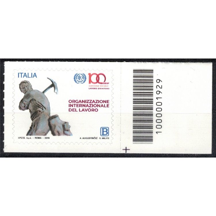 ITALY 2019 International Labour Organization CB 1929 aid
