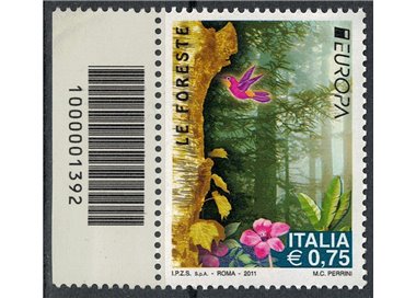 ITALIA 2011 Europa € 0,75 CB 1392 sx