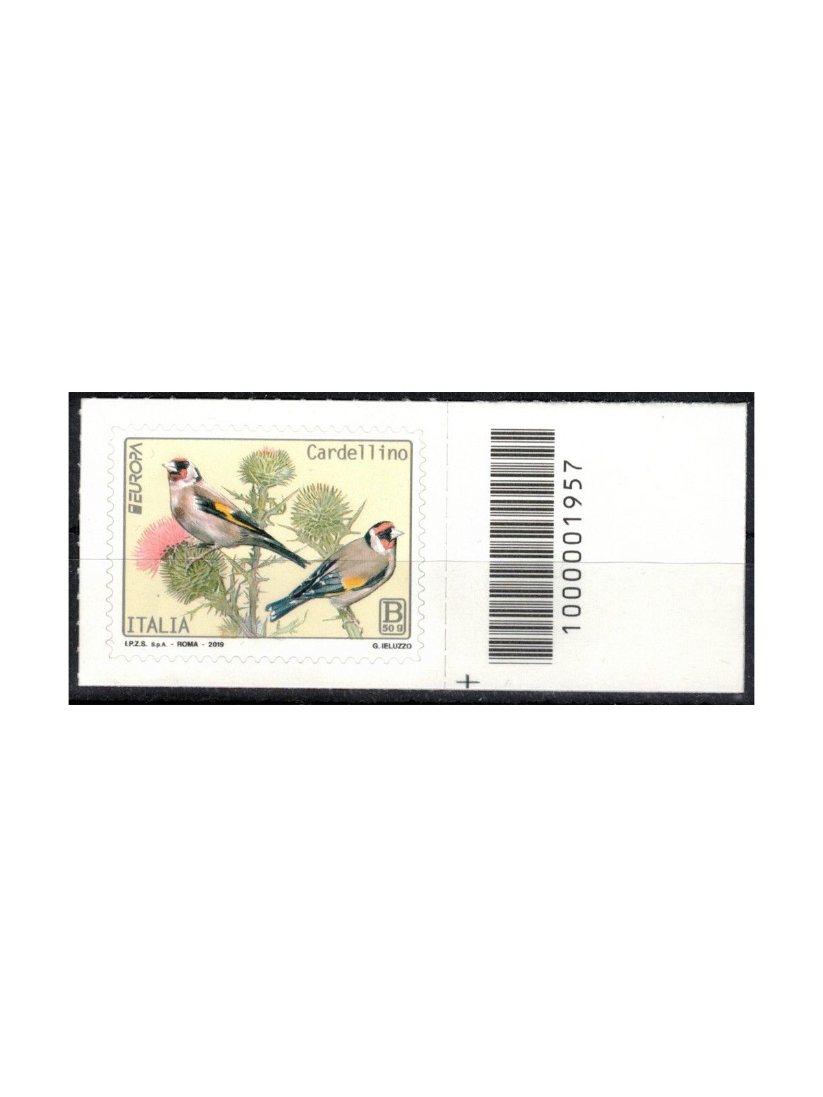 ITALY 2019 Europe (Goldfinch) CB 1957 aid