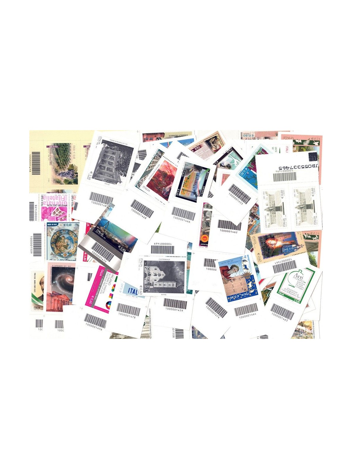 ITALIA 2012 Annata completa con codice a barre 49v MNH**