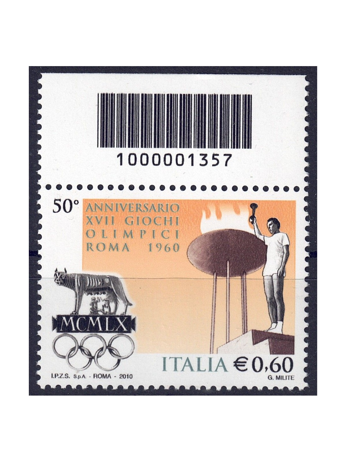 ITALIA 2010 Giochi Olimpici CB 1357