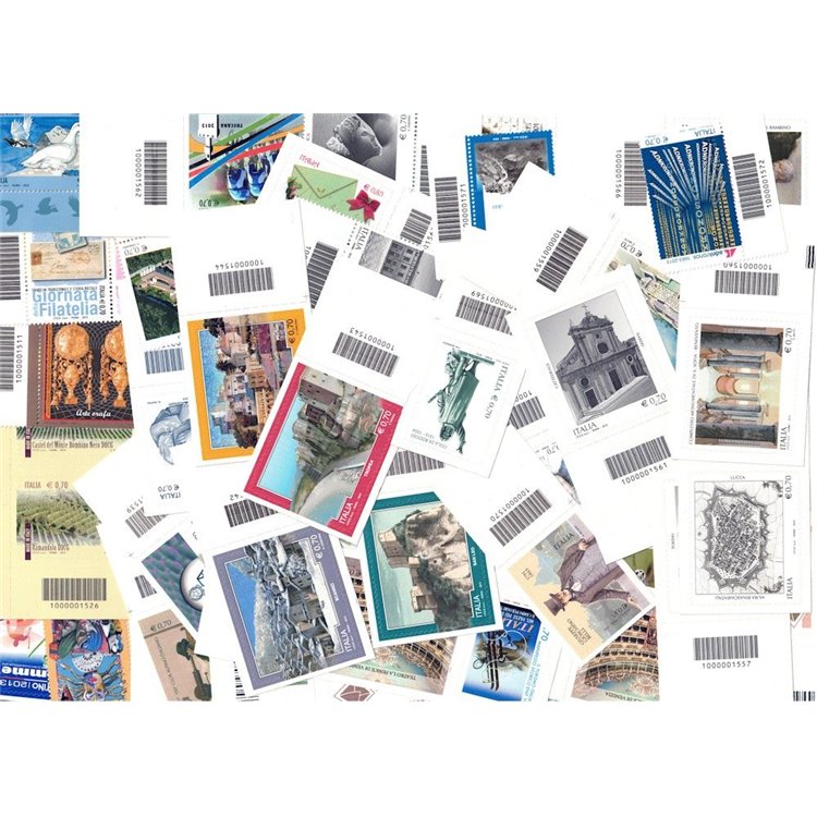 ITALY 2013 Complete Year with barcode 56v MNH**