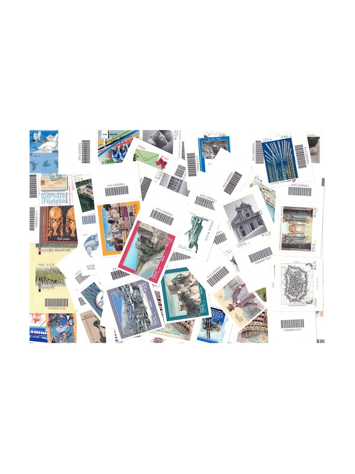 ITALY 2013 Complete Year with barcode 56v MNH**