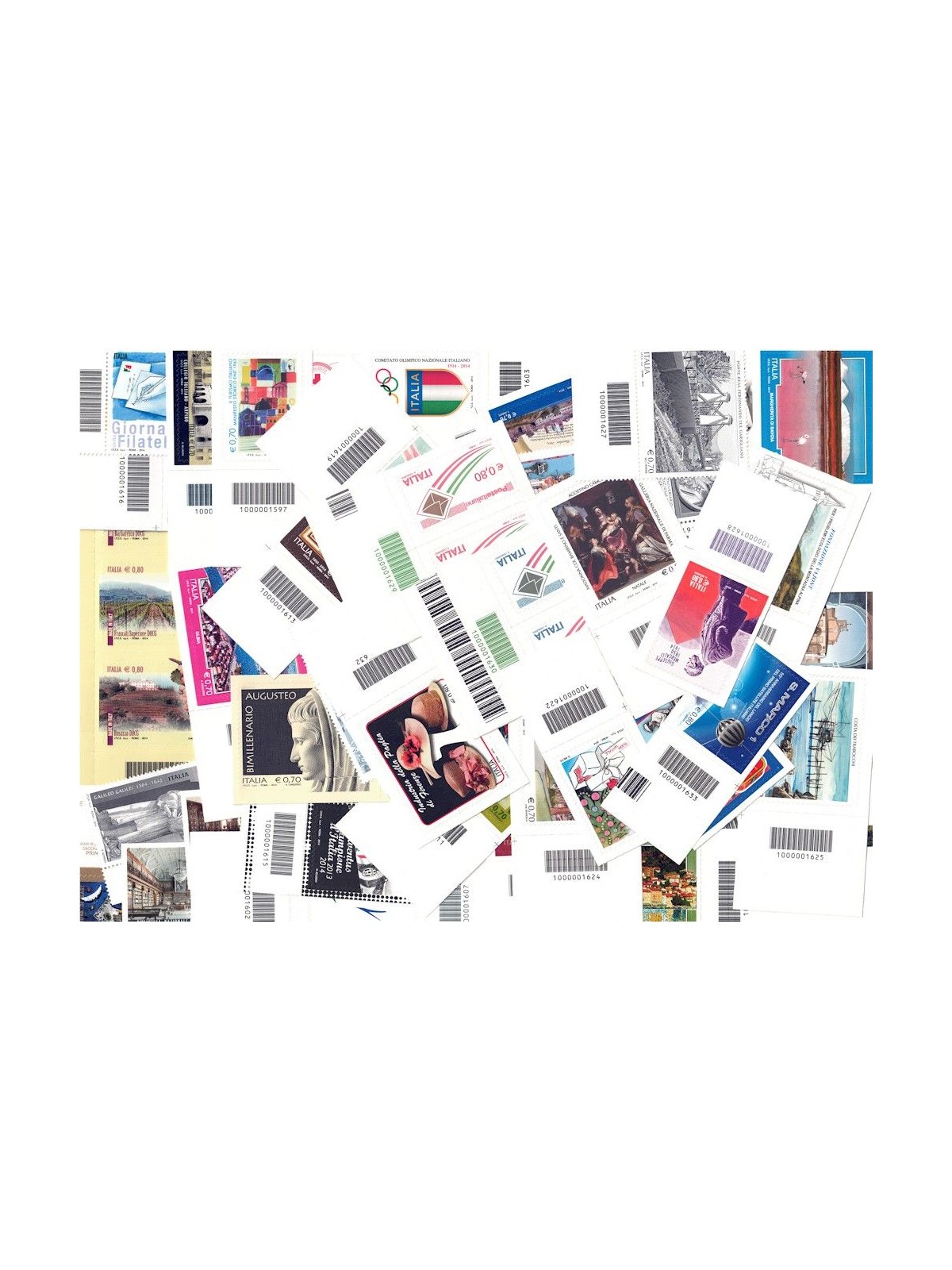 ITALY 2014 Complete Year with barcode 58v MNH**