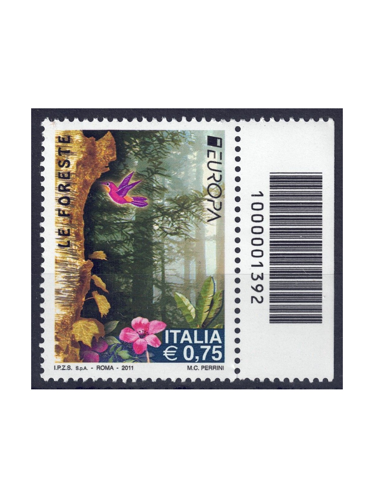 ITALY 2011 Europe €0.75 CB 1392 right