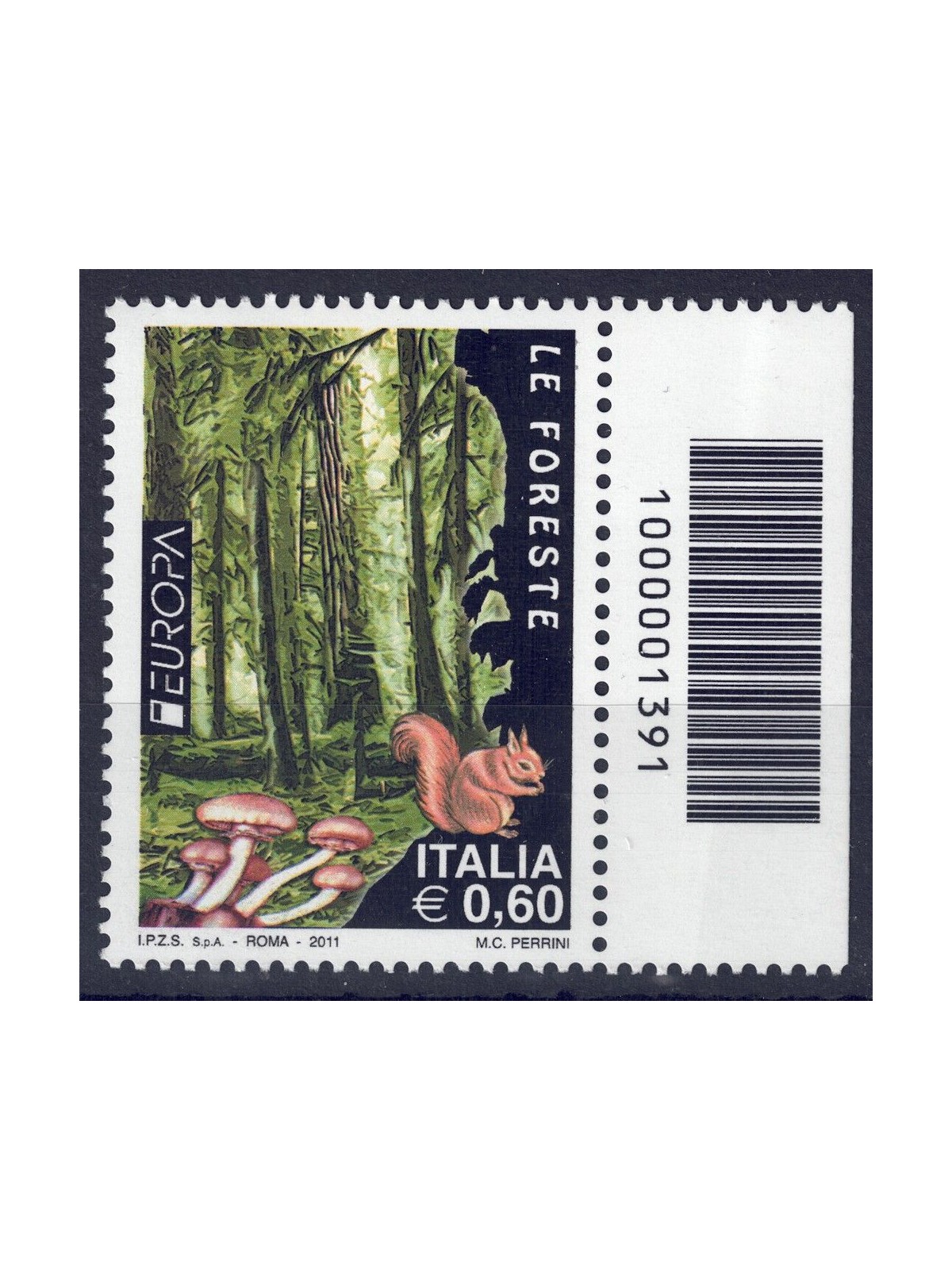 ITALIA 2011 Europa € 0,60 CB 1391 dx