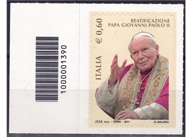 ITALY 2011 Pope John Paul II CB 1390 dx