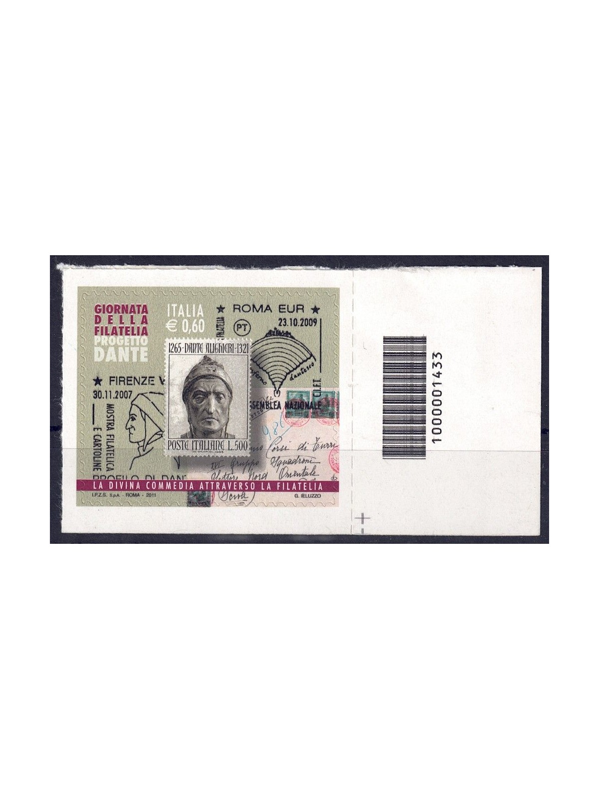 ITALY 2011 Philately Day CB 1433 aid