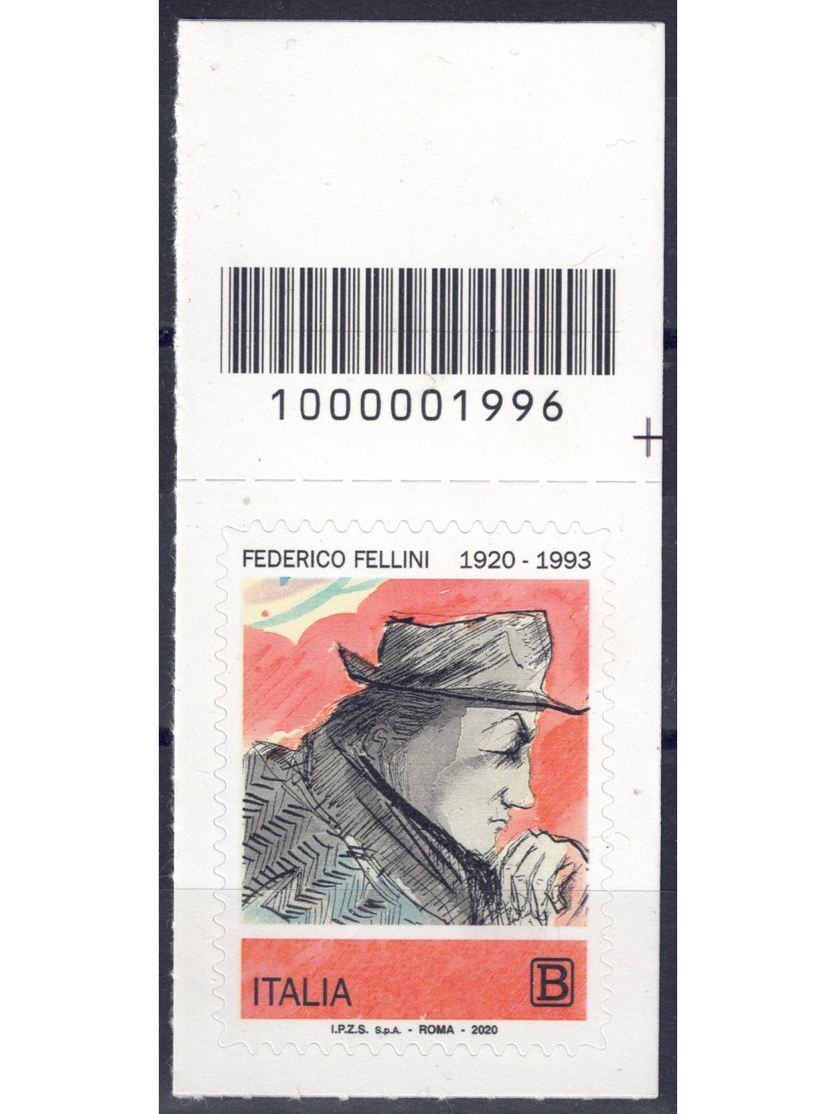 ITALY 2020 Federico Fellini CB 1996 asd