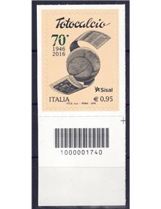 ITALY 2016 Totocalcio CB 1740 aid
