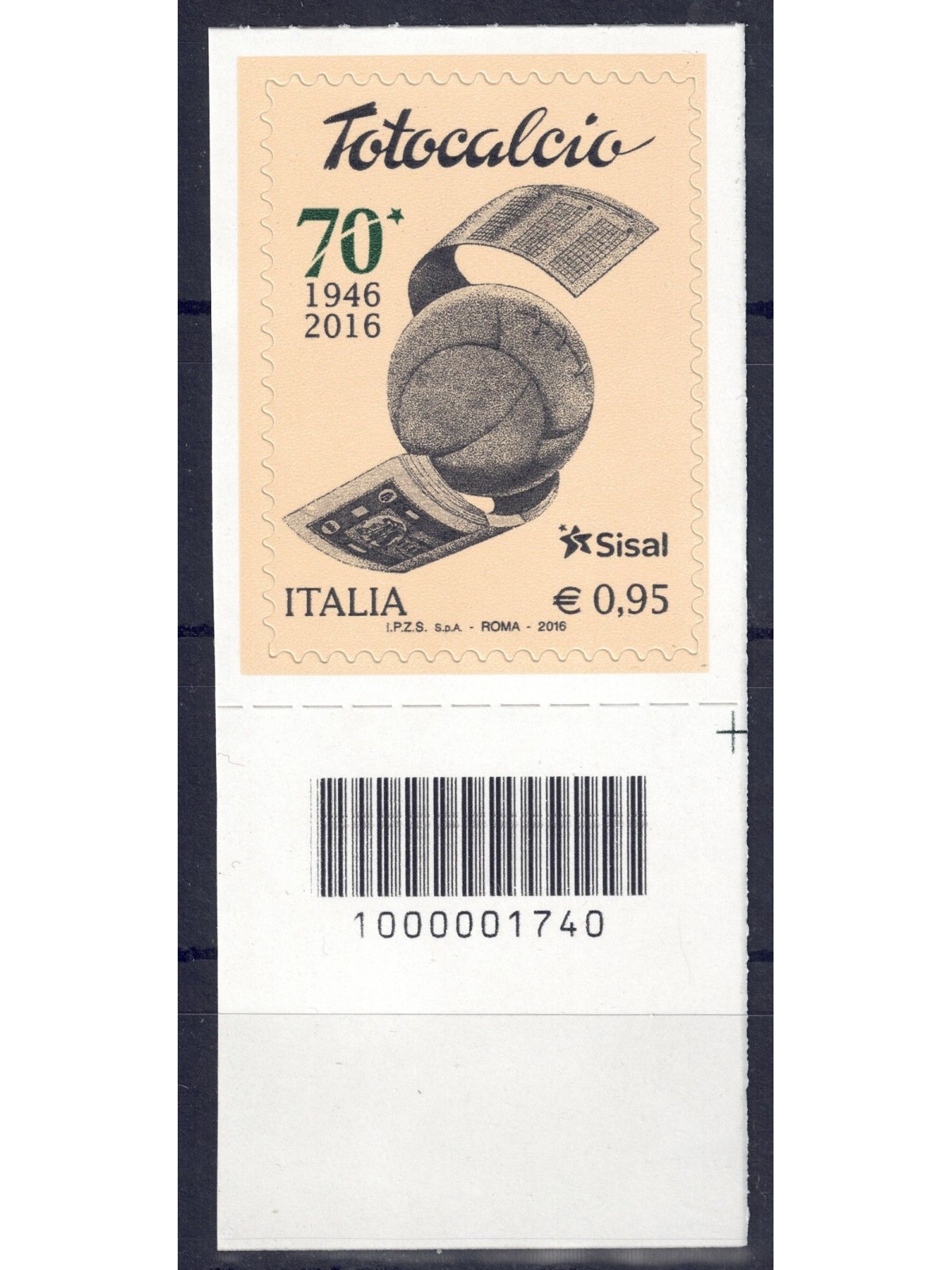 ITALY 2016 Totocalcio CB 1740 aid