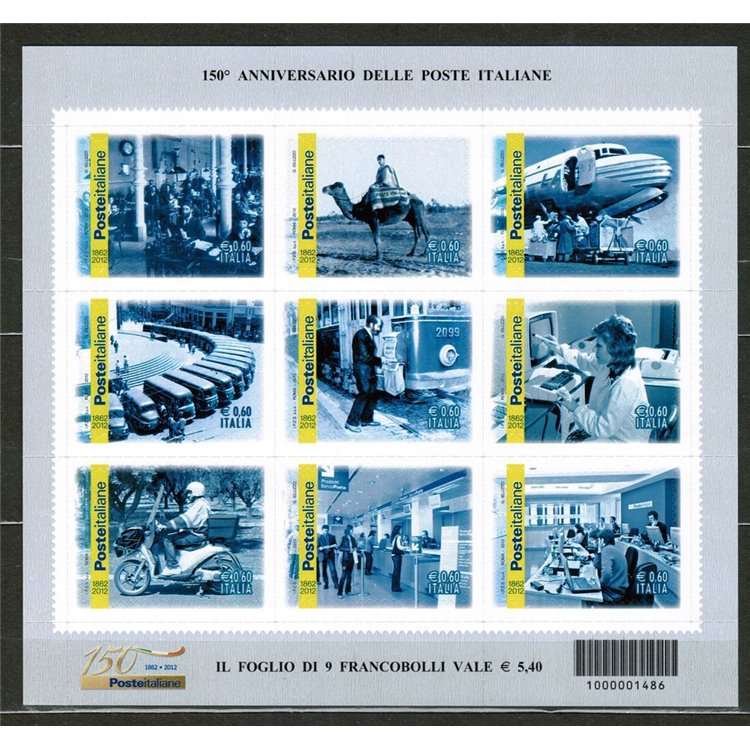ITALY 2012 Poste Italiane s/s MNH**