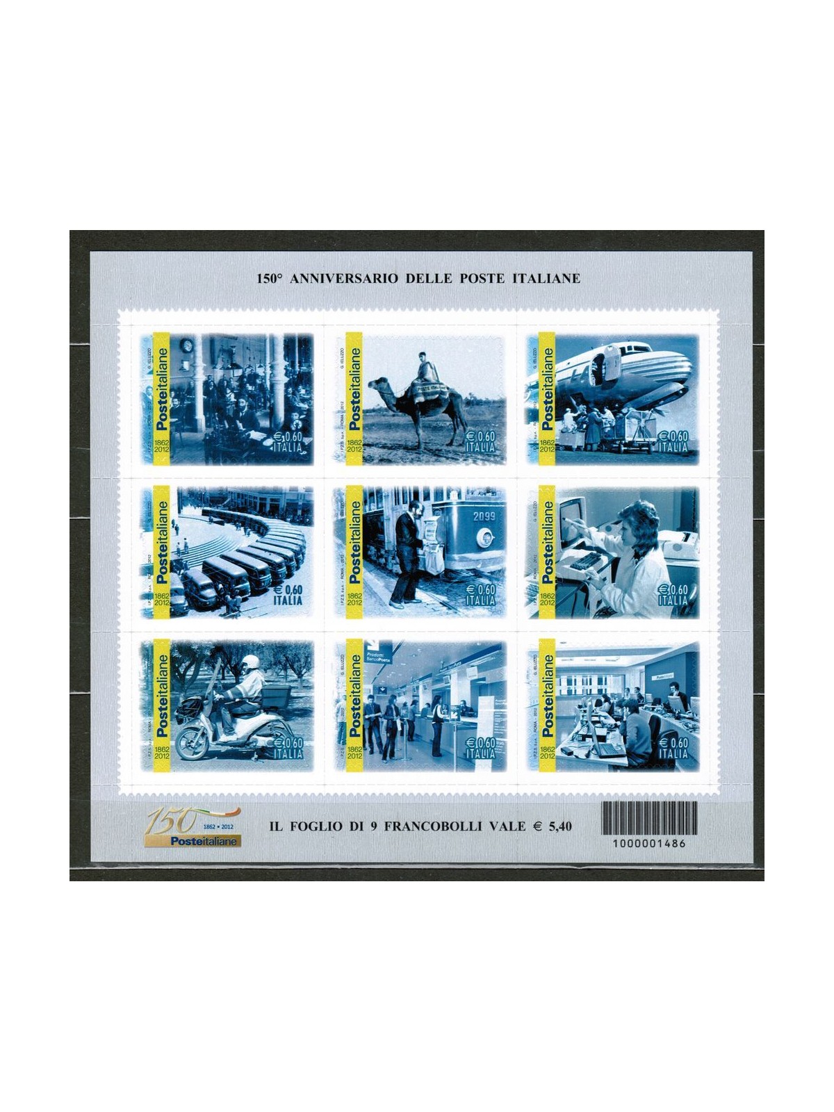 ITALY 2012 Poste Italiane s/s MNH**