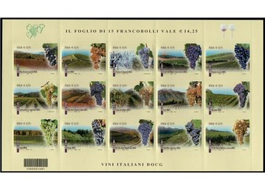 ITALIA 2015 Vini DOCG BF MNH**
