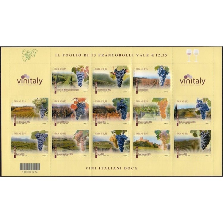 ITALIA 2016 Vinitaly BF MNH**