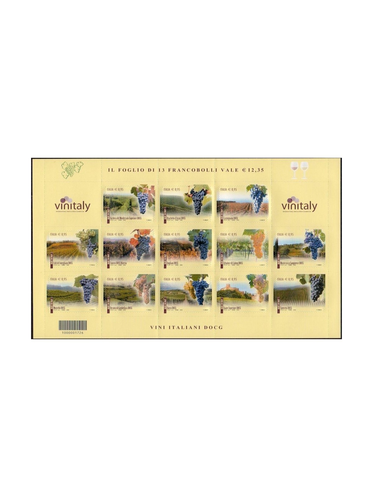 ITALIA 2016 Vinitaly BF MNH**