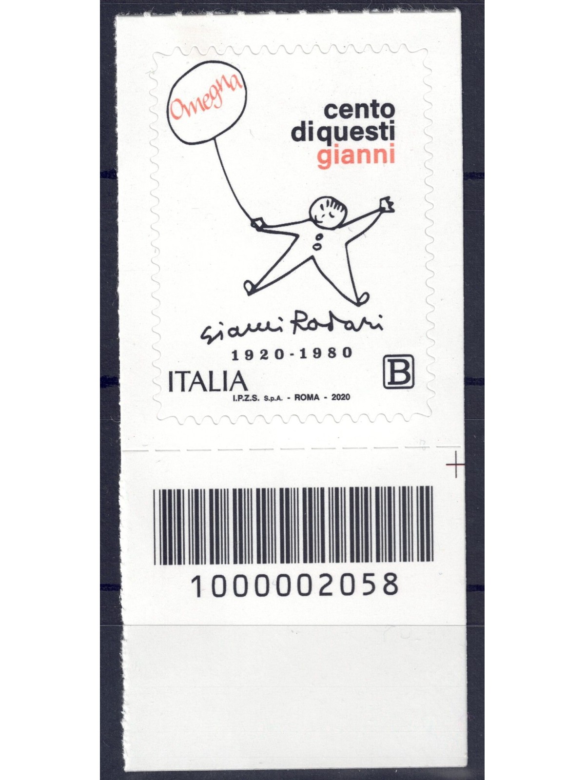 ITALY 2020 Gianni Rodari CB 2058 aid