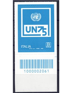 ITALY 2020 UN Anniversary CB 2061 aid