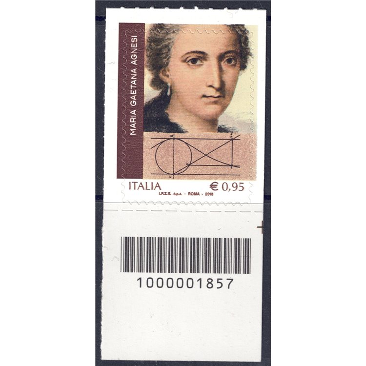 ITALY 2018 Maria Gaetana Agnesi CB 1857 aid