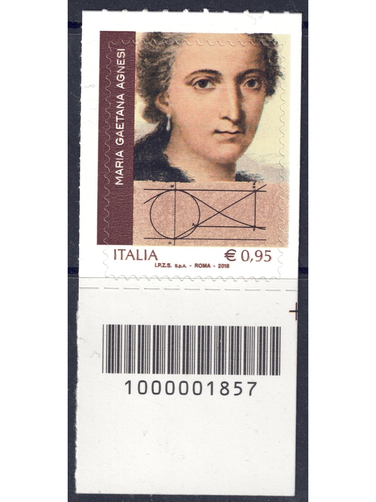 ITALY 2018 Maria Gaetana Agnesi CB 1857 aid