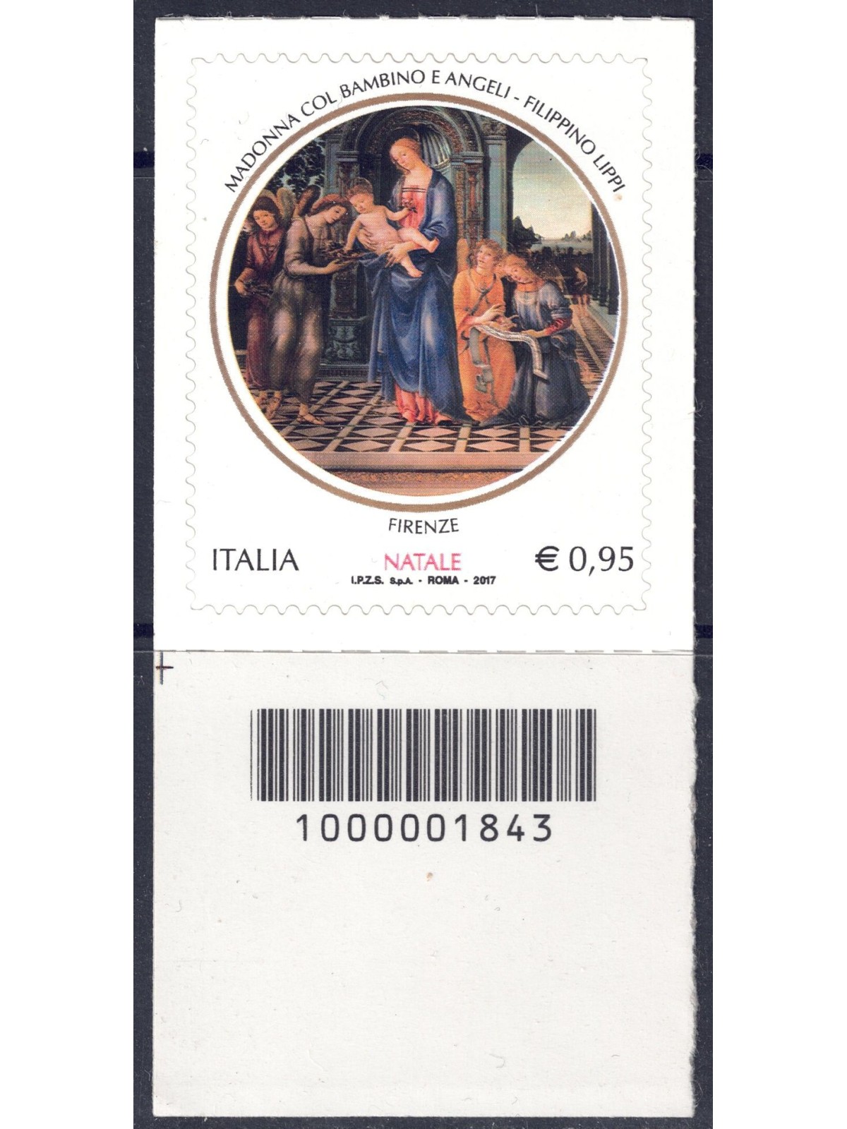 ITALY 2017 Religious Christmas CB 1843 ais