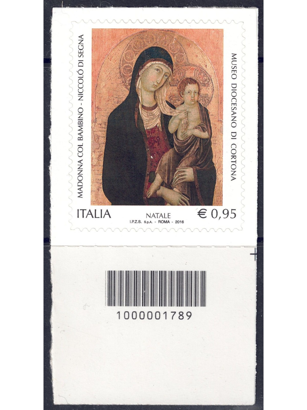 ITALY 2016 Religious Christmas CB 1789 aid