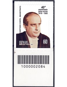 ITALIA 2020 Magistrati (Gaetano Costa) CB 2084 ais