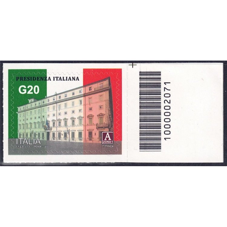 ITALY 2020 Italian Presidency of the G20 CB 2071 asd