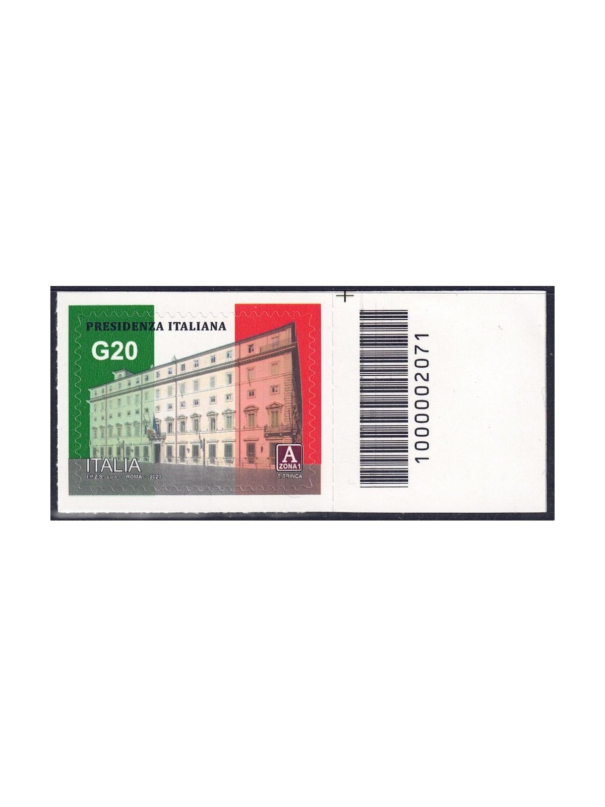 ITALIA 2020 Presidenza italiana del G20 CB 2071 asd