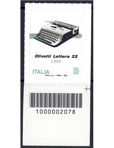 ITALY 2020 Olivetti (portable typewriter) CB 2078 aid