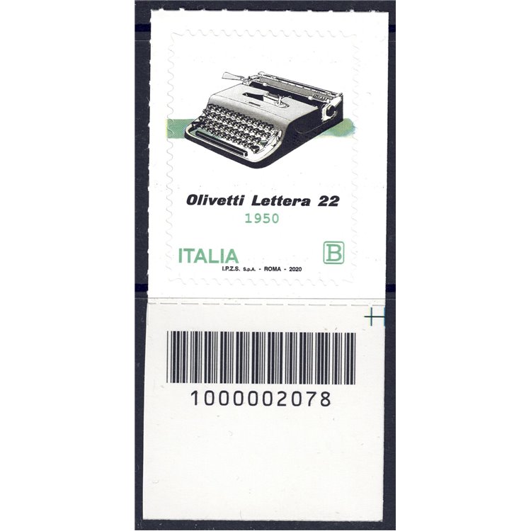 ITALY 2020 Olivetti (portable typewriter) CB 2078 aid