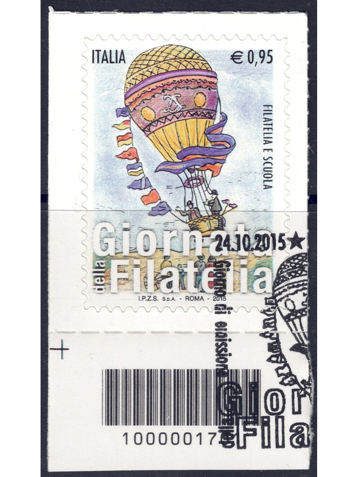 ITALY 2015 Philately Day CB 1701 used