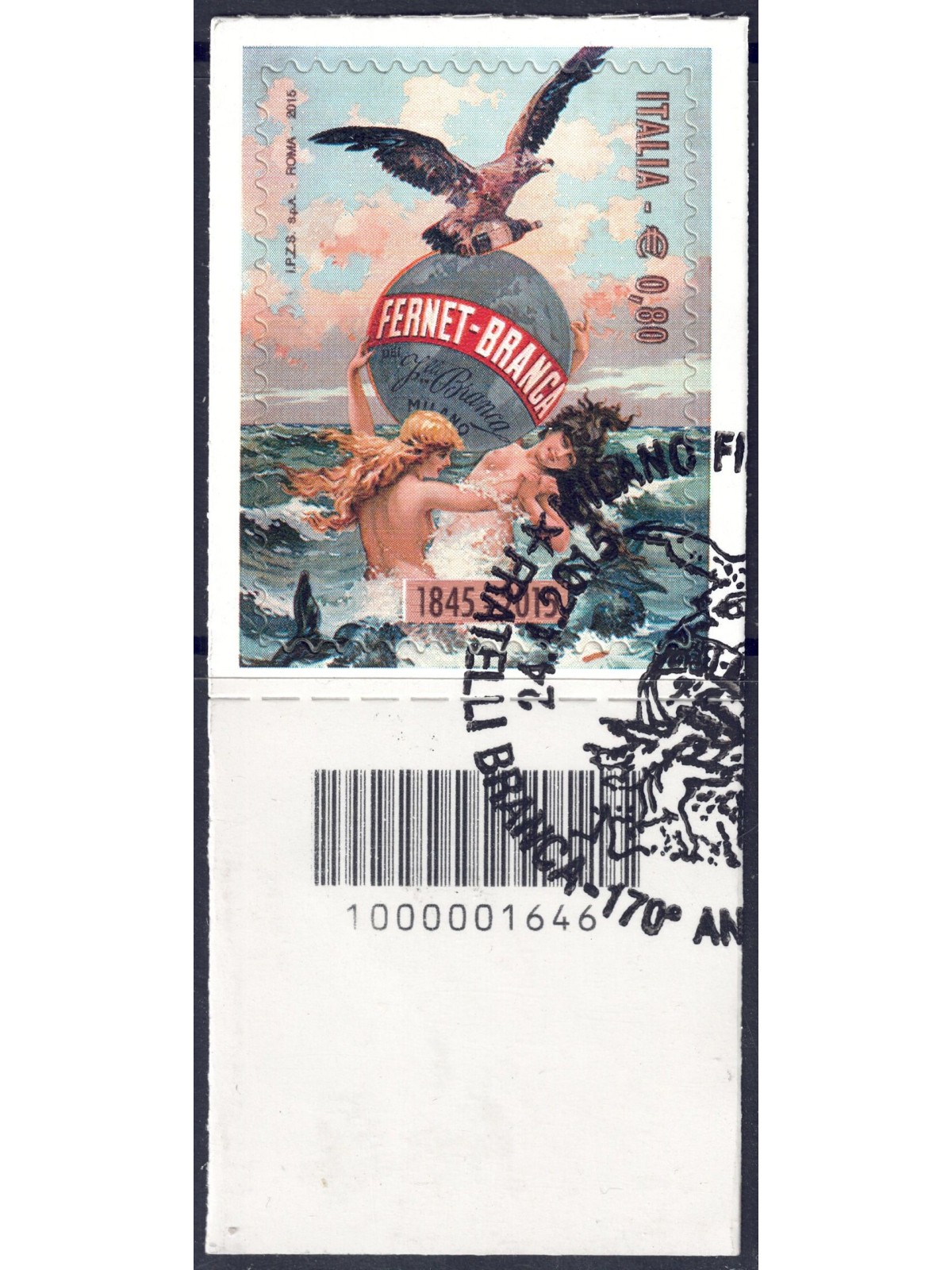 ITALY 2015 Fernet Branca CB 1646 used