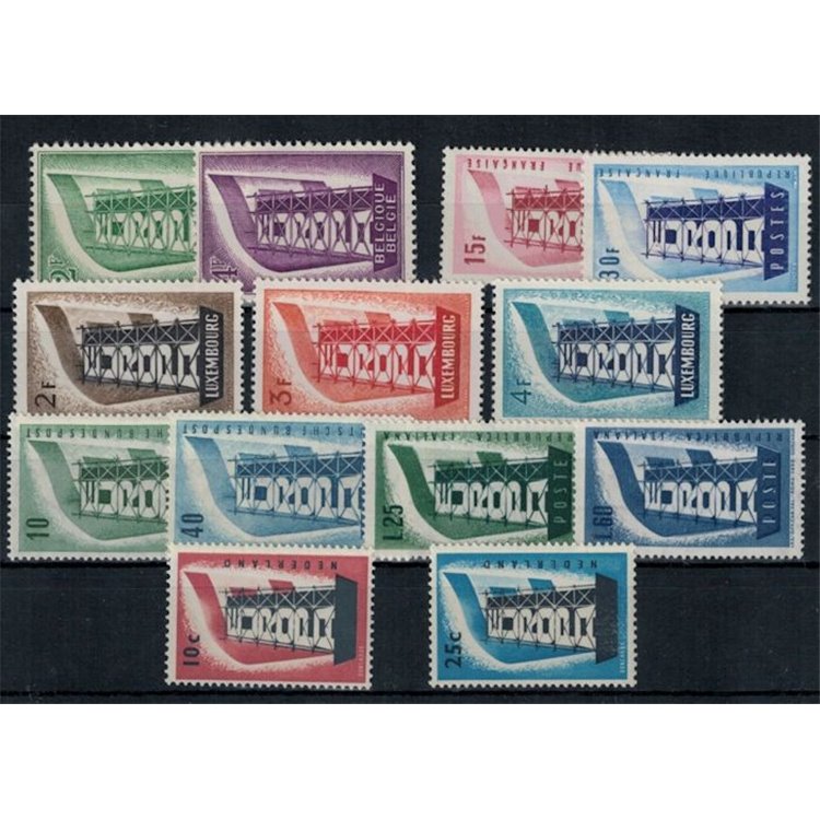 EUROPA CEPT 1956 Annata Completa 13v MNH**