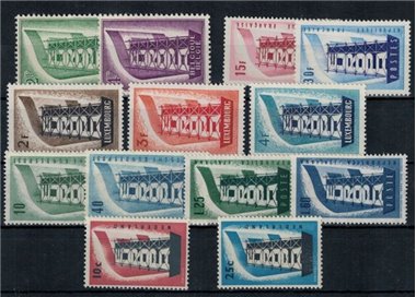 EUROPE CEPT 1956 Complete Year 13v MNH**