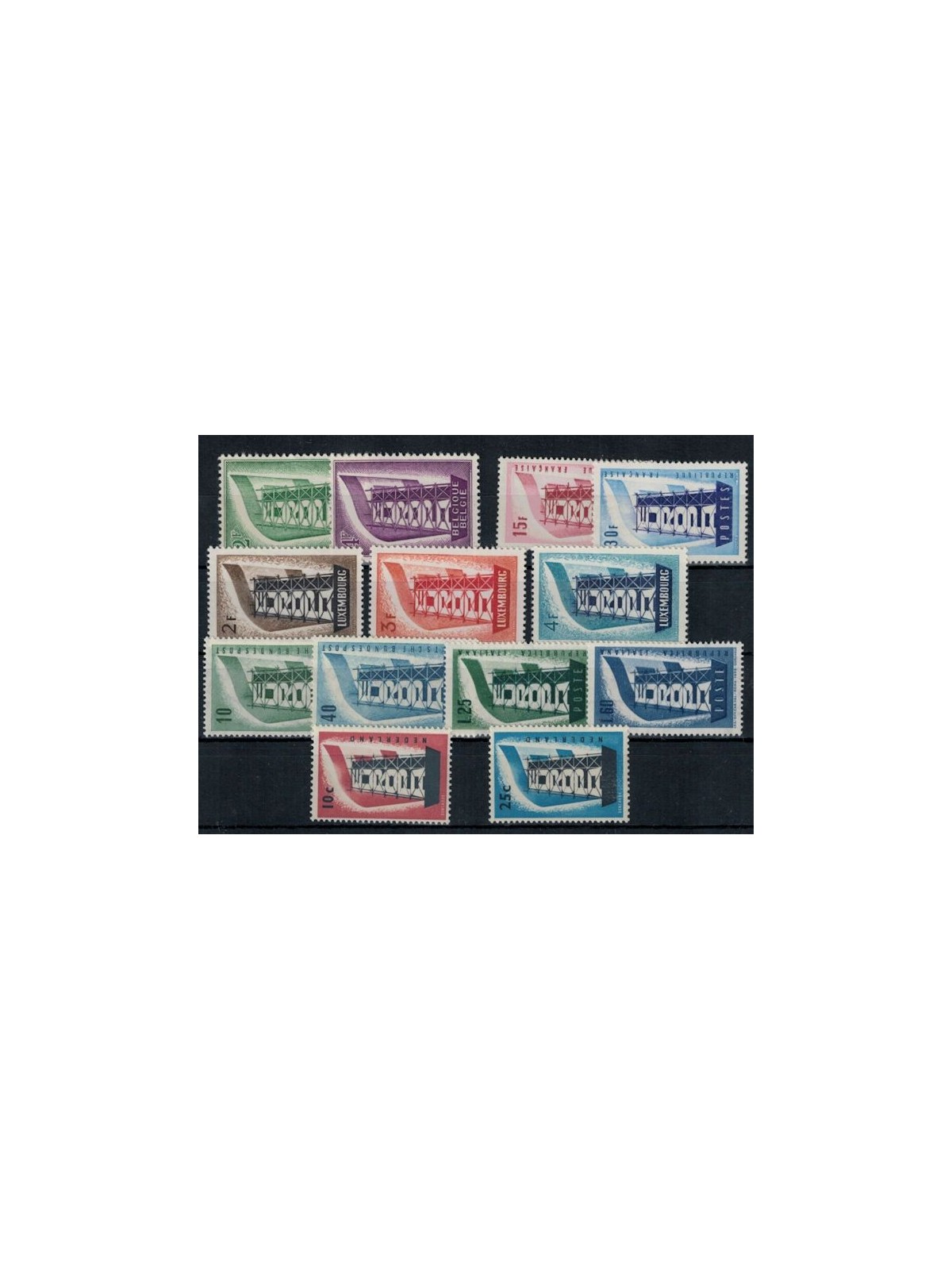 EUROPA CEPT 1956 Annata Completa 13v MNH**