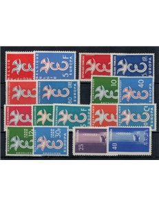 EUROPE CEPT 1958 Complete Year 17v MNH**