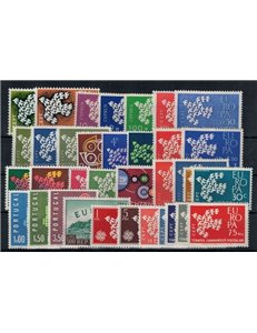 EUROPE CEPT 1961 Complete Year 35v MNH**
