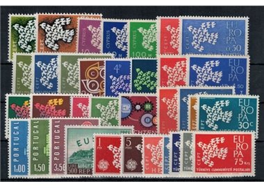EUROPE CEPT 1961 Complete Year 35v MNH**