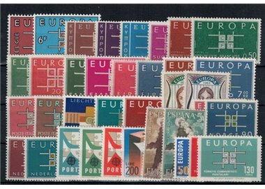 EUROPA CEPT 1963 Annata Completa 36v MNH**
