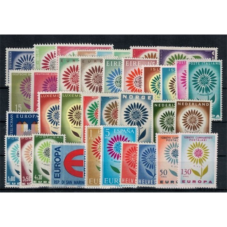 EUROPE CEPT 1964 Complete Year 36v MNH**