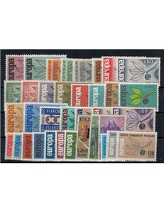 EUROPE CEPT 1965 Complete Year 36v MNH**