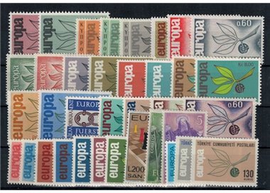 EUROPE CEPT 1965 Complete Year 36v MNH**