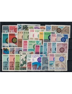 EUROPE CEPT 1967 Complete Year 39v MNH**