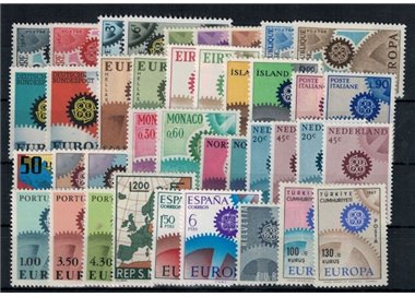 EUROPE CEPT 1967 Complete Year 39v MNH**