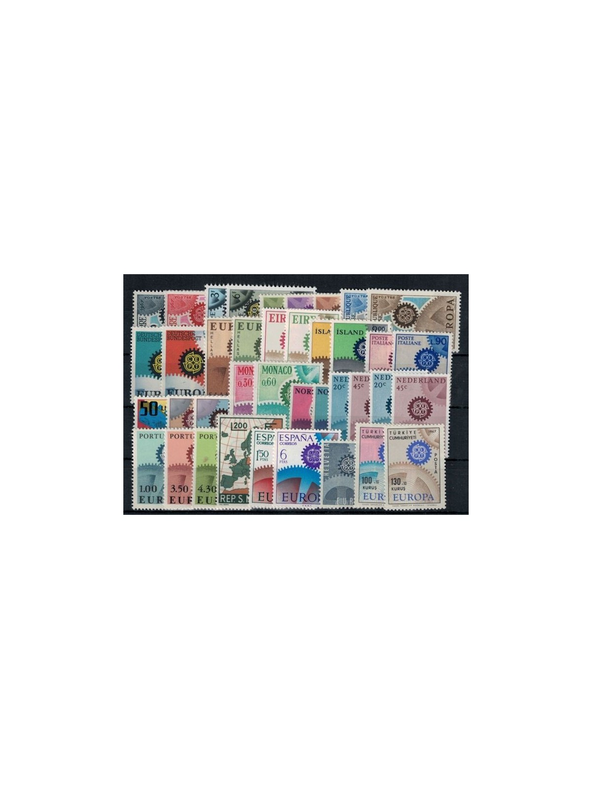 EUROPA CEPT 1967 Annata Completa 39v MNH**