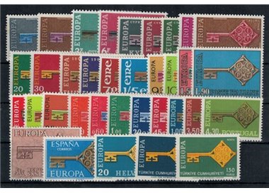 EUROPE CEPT 1968 Complete Year 35v MNH**